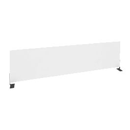 Onix Экран боковой (ЛДСП) O.EKR-147 Белый бриллиант/Антрацит металл 1475*370*18 - Фото предпросмотра