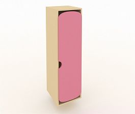 Шкаф для детской одежды ШГ-1М розовый - Фото предпросмотра