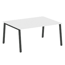 Metal System Перег. стол (1 столешница) на А-образном м/к БА.ПРГ-1.4 Белый/Антрацит металл 1600*1235*750 - Фото предпросмотра