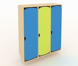 Шкаф для детской одежды ШГ-3М синий - Фото предпросмотра