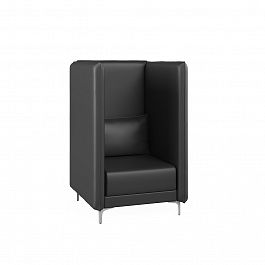 Кресло высокое Lang 88x91x137 чёрный - Фото предпросмотра