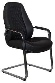 Кресло Orso-SF F385 нат.кожа чёрный (А8) - Фото предпросмотра