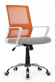 Кресло Mint RCH 1029MW Белый пластик/Оранжевая сетка - Фото предпросмотра