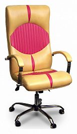 Кресло для руководителя Гермес КВ-16, бежевое - Фото предпросмотра