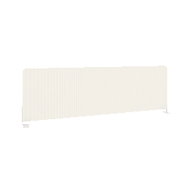 Metal System Экран тканевый боковой Б.ТЭКР-123 Белый/Белый металл 1235*390*22 - Фото предпросмотра