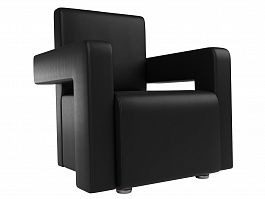 Кресло Рамос (полностью экокожа черная) - Фото предпросмотра