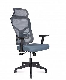 Кресло офисное / Asper / 165A-B-GG/черный пластик  /  серая сетка / серая ткань "Кресла для руководителей"  ТК-001035000514 серый - Фото предпросмотра
