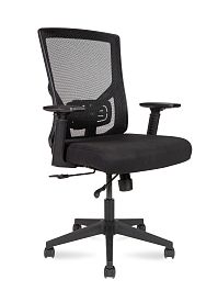 Кресло офисное Гарда LB / черный пластик / черная сетка / черная сидушка - Фото предпросмотра