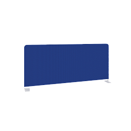 Metal System Экран тканевый боковой Б.ТЭКР-90 Синий/Белый металл 900*390*22 - Фото предпросмотра