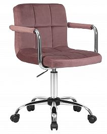 Офисное кресло для персонала DOBRIN TERRY (пудрово-розовый велюр (MJ9-32)) - Фото предпросмотра