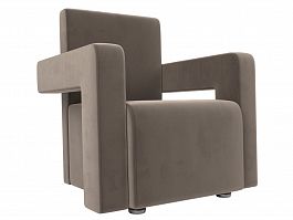 Кресло Рамос (полностью велюр коричневый) - Фото предпросмотра