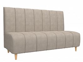 Прямой диван Ральф (полностью рогожка бежевая) - Фото предпросмотра