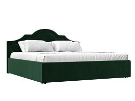 Интерьерная кровать Афина 180 (полностью велюр зеленый) - Фото предпросмотра