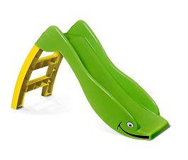 Игровая горка Sheffilton KIDS Дельфин 307 зеленый/желтый - Фото предпросмотра
