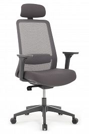 Кресло "RV DESIGN" WORK W-218C серый - Фото предпросмотра