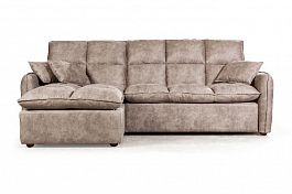 Rio диван-кровать с шезлонгом, замша silver - Фото предпросмотра
