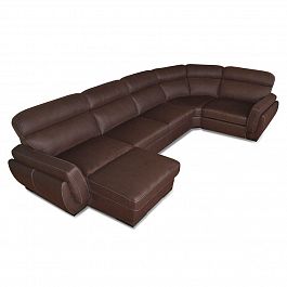 Угловой диван "Орландо" кожа - Фото предпросмотра