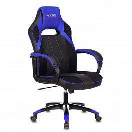 Кресло компьютерное Zombie VIKING 2 AERO, экокожа/ткань, черное/синее, 1180817 - Фото предпросмотра
