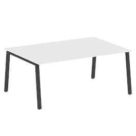 Metal System Перег. стол (1 столешница) на А-образном м/к БА.ПРГ-1.5 Белый/Антрацит металл 1800*1235*750 - Фото предпросмотра