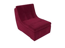 Модуль Холидей кресло (полностью микровельвет бордовый) - Фото предпросмотра