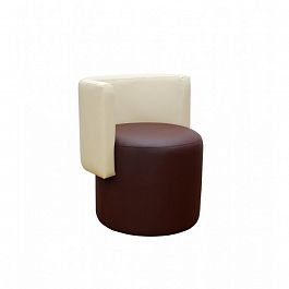 GRUPPO 396;GRUPPO 396 Кресло Акар, искусственная кожа, цвет коричневый-бежевый - Фото предпросмотра