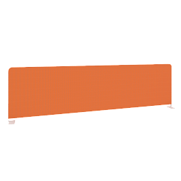 Metal System Экран тканевый боковой Б.ТЭКР-147 Оранжевый/Белый металл 1475*390*22 - Фото предпросмотра