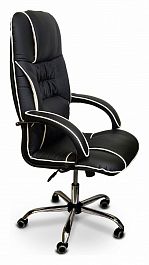 Кресло для руководителя Бридж КВ-14-131112 черное - Фото предпросмотра