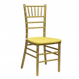 Подушка 01 для стула Кьявари, 2см, желтая - Фото предпросмотра