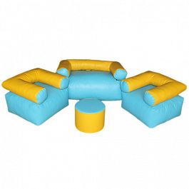 «Релакс» Комплект детской мебели "Голубо-желтый" - Фото предпросмотра