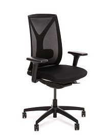 Кресло для персонала DION MeshBl 870 1D black SLW 50 ЧЕРНЫЙ/ЧЕРНЫЙ  52/69x46/57xh103-121 cm "Кресла для персонала"  ТК-002907034456 черный - Фото предпросмотра