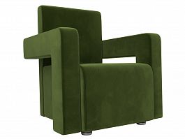 Кресло Рамос (полностью микровельвет зеленый) - Фото предпросмотра