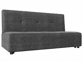 Прямой диван Зиммер (полностью рогожка серая) - Фото предпросмотра