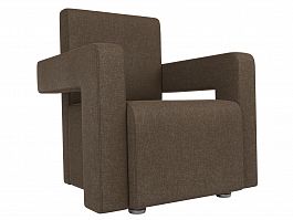 Кресло Рамос (полностью рогожка коричневая) - Фото предпросмотра