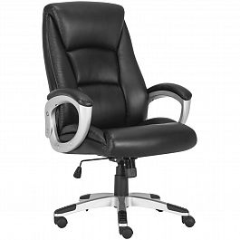 Кресло офисное BRABIX PREMIUM "Grand EX-501", рециклированная кожа, черное, 531950 - Фото предпросмотра