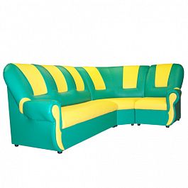 «Вита» "Комплект угловой мебели" Зелено-желтый - Фото предпросмотра