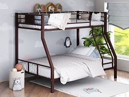 Двухъярусная кровать "Гранада-1" коричневый - Фото предпросмотра