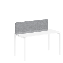 Экран Sigma фронтальный тканевый на молнии 1300х400х30 (для стола 1400) / цвет: серый, под крепление 10 мм - Фото предпросмотра