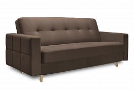 Диван-кровать «Любава» коричневая - Фото предпросмотра