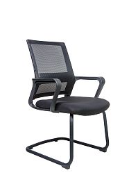 Кресло Бит CF / черный пластик / черная сетка / черная ткань - Фото предпросмотра
