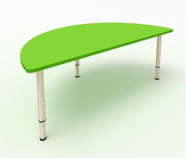 Детский стол полукруглый зеленый - Фото предпросмотра