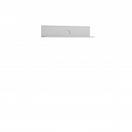"Ливорно" Полка навесная ЛН-1 ясень анкор светлый патина серебро - Фото предпросмотра