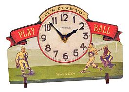 Настольные часы (12x19 см) Baseball POTBPB - Фото предпросмотра