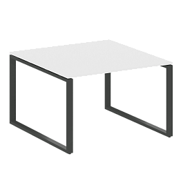 Metal System Перег. стол (1 столешница) на О-образном м/к БО.ПРГ-1.2 Белый/Антрацит металл 1200*1235*750 - Фото предпросмотра