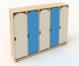 Шкаф для детской одежды ШГ5У синий - Фото предпросмотра