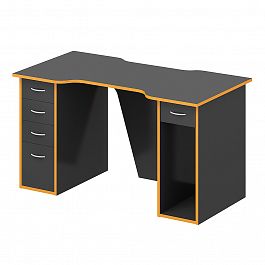 Стол для геймера "Геймерские столы" ПК-ПРА-СТГ135Х70Я5-В1-1161 оранжевый - Фото предпросмотра