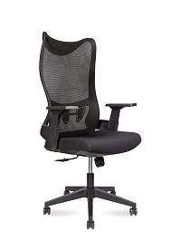 Кресло офисное Wave T / черный пластик / черная сетка / черная ткань - Фото предпросмотра