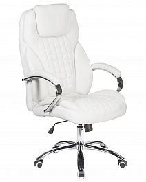 Офисное кресло для руководителей DOBRIN CHESTER (белый) - Фото предпросмотра