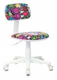 Кресло детское Бюрократ CH-W201NX мультиколор маскарад крестовина пластик пластик белый "Кресла и стулья" ТО-002159002694 без цвета - Фото предпросмотра
