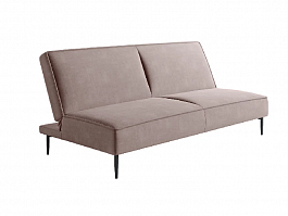 Este диван-кровать трехместный, прямой, без подлокотников, бархат 17 - Фото предпросмотра