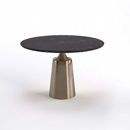Стол круглый Yoda 100, керамика черная - Фото предпросмотра